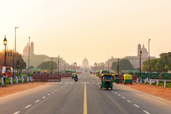 New Delhi, one of the cleanest cities in India.