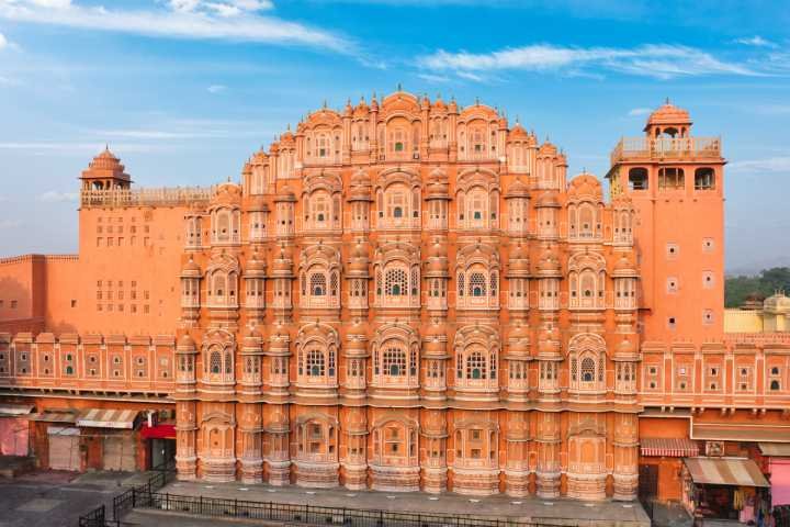 The Palace of Winds - Hawa Mahal, a 17th century palace located in Jaipur city, is one of the most visited spots in Rajasthan