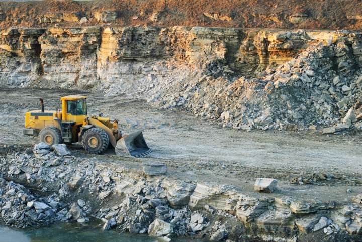 Gypsum mines in India